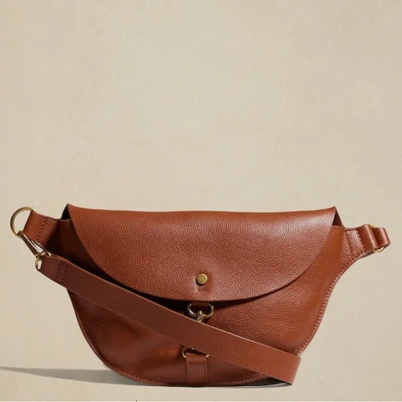 Banana Republic Bags Banana Republic Leather Crossbody Belt Bag Cognac Poshmark